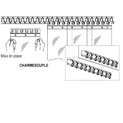 Rail Charmesouple porte à lanière