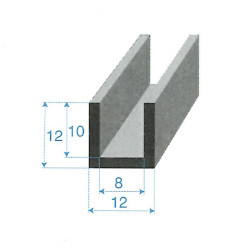 Profilé 822 compact forme U