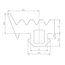 Joint application vitrage 1G668