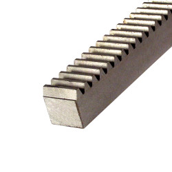 Crémaillère acier m 0,5 à 8 mm denture droite fraisée