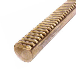 Crémaillère ronde acier m 1 à 6 mm denture droite fraisée