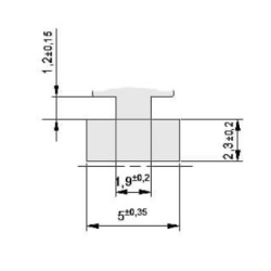 Joint TN08SFV pour étanchéité porte intérieure