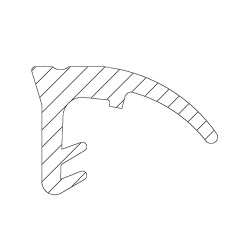 Joint S 2586 pour portes levantes et coulissantes