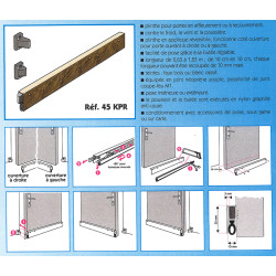 Plinthe en applique coloris blanc