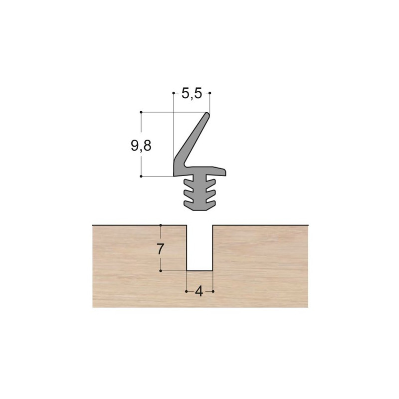 Joint lèvre queue de sapin LS1