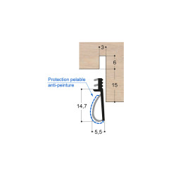 Joint isophonique monochambre OP4 PR DD