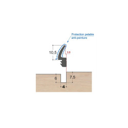 Joint à lèvre caoutchouc LC6 PR