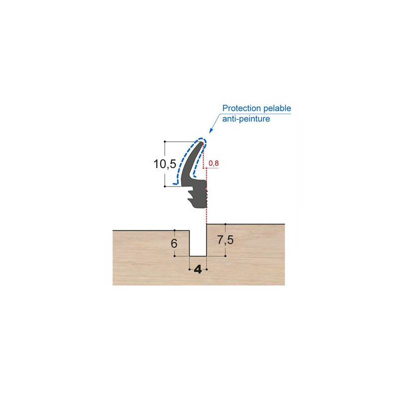 Joint à lèvre caoutchouc LC6 PR