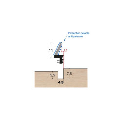 Joint à lèvre PVC bi-dureté LP4 PR DD