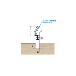 Joint à lèvre tri-matière LC7 PR DD