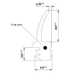 Joint à lèvre mono-matière JP13