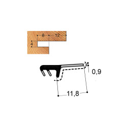 Joint d'ouvrant mono-matière JB12 R4 PR