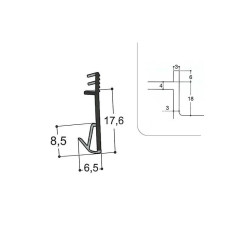 Joint isophonique multichambre F18 R3 J3