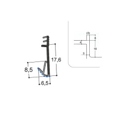 Joint isophonique multichambre F18 R3 J3 PR