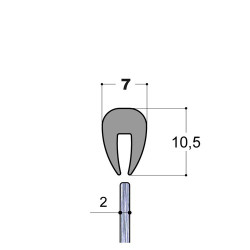 Bord de Tôle petit enfourchement