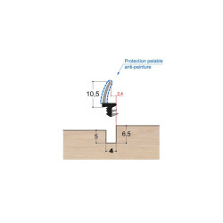 Joint à lèvre PVC bi-dureté LP3 PR DD