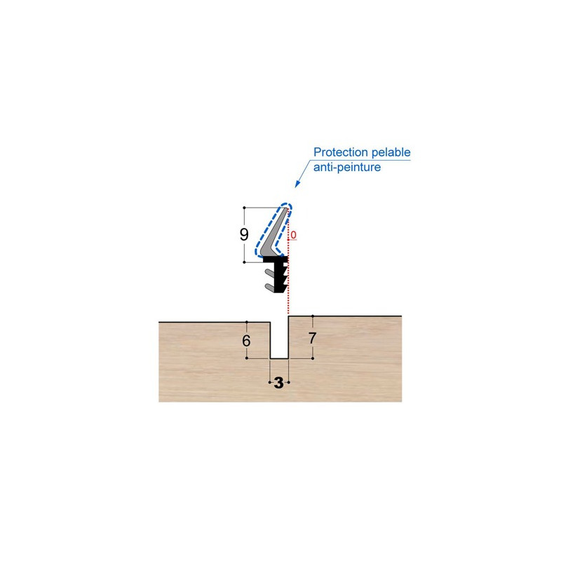 Joint à lèvre PVC bi-dureté LP2 PR DD