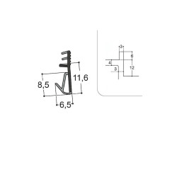 Joint isophonique multichambre F12 R3 J3