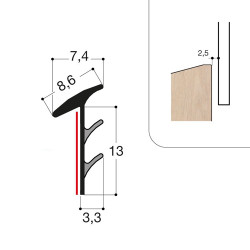 Joint de vitrage à sec VITRAX NM