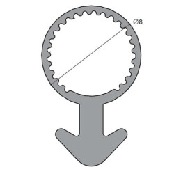 Joint tubulaire queue d'ancre NM blanc