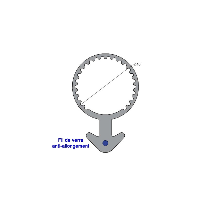 Joint tubulaire queue d'ancre FV blanc