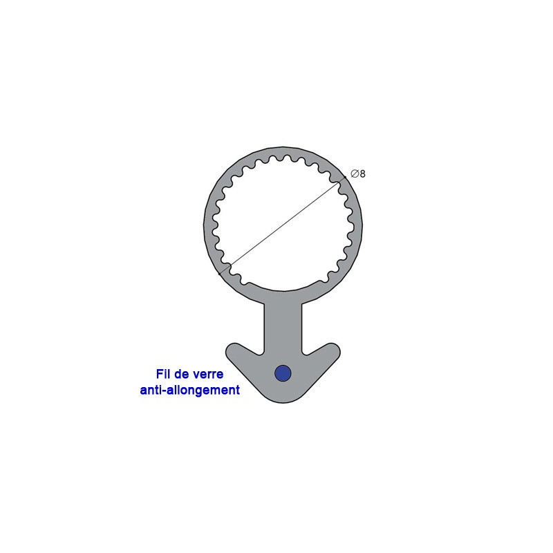 Joint tubulaire queue d'ancre FV marron