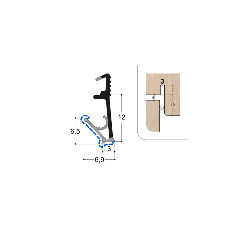 Joint isophonique multichambre F12 R3 PR