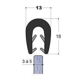 Bord de Tôle bi-dureté