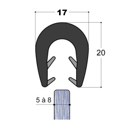 Bord de Tôle bi-dureté