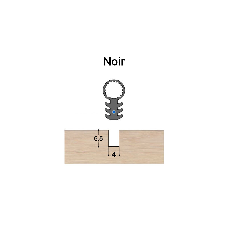 Joint tubulaire queue de sapin TS FV noir