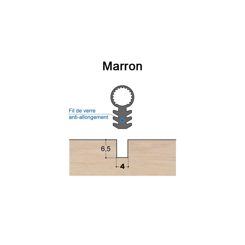 Joint tubulaire queue de sapin TS FV marron