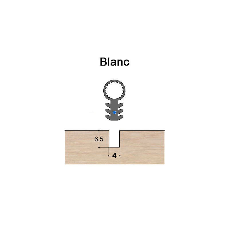 Joint tubulaire queue de sapin TS FV blanc