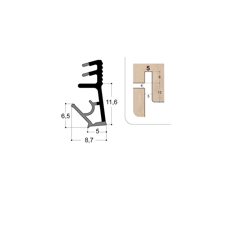 Joint isophonique multichambre F12 R5