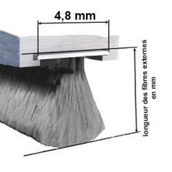 Joint brosse fibres grises 4,8