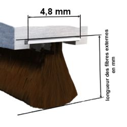 Joint brosse fibres noires 4,8