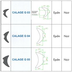 Joint de calage type G