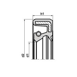 Bague joint double lèvres, joint spy IEL