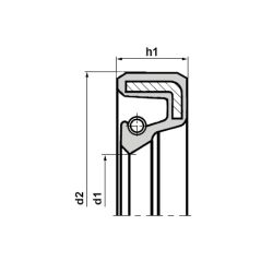 Bague joint simple lèvre, joint spy IE