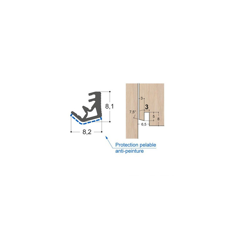 Joint d'ouvrant mono-matière OC5 S PR