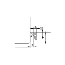 Joint S 7494 pour recouvrement sur ouvrant