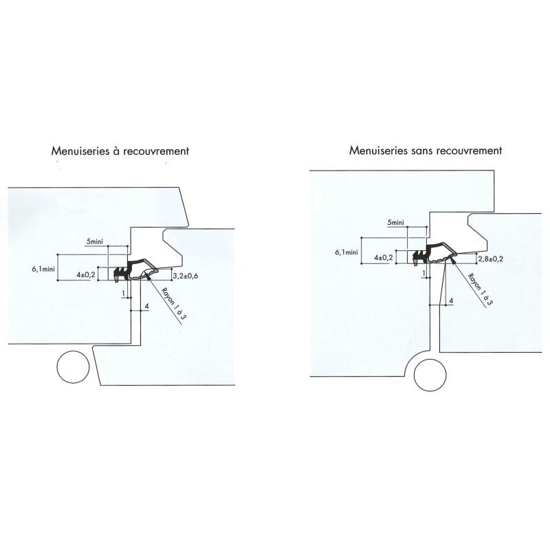 Joint sur dormant T9.6 R4