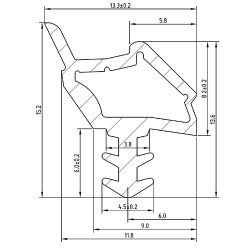 Joint S 7210 sur ouvrant ou dormant