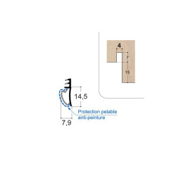 Joint sur dormant F14.5 R4 NO PR 150