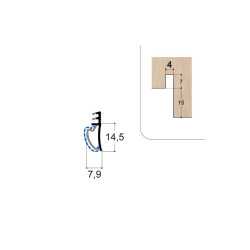 Joint sur dormant F14.5 R4 NO PR 150