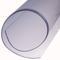Feuille PVC translucide standard L 1500 mm