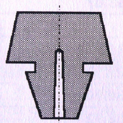 Butée de capot noire