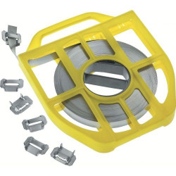 Feuillard inox dévidoir plastique 50 m